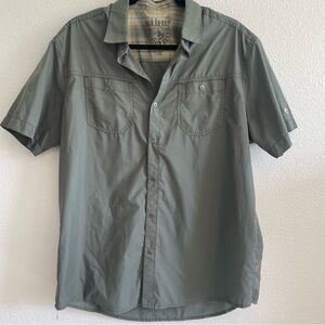 KÜHL Men's Olive Button Down Shirt